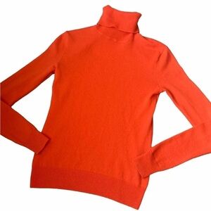 Ralph Lauren Orange Cashmere Turtleneck